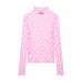Casual heart-shaped fine needle top