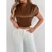 Short sleeved slim fit top