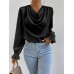 Women's long sleeved loose top
