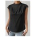 Sleeveless round neck top
