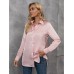 Solid color loose long sleeved top