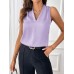 V-neck loose solid color top