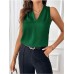 V-neck loose solid color top
