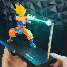 Dragon Ball Kamehameha Goku Energy Blast Night Light, Magnetic Rotating Ambient Lamp
