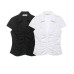 Pleated poplin top for women's clothing