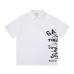 Graffiti letter print loose short sleeved shirt