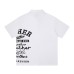 Graffiti letter print loose short sleeved shirt