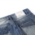 Grinding white distressed denim bell bottoms
