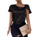 Twisted solid color loose top for women Twisted solid color loose top for women