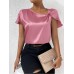 Twisted solid color loose top for women Twisted solid color loose top for women