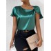 Twisted solid color loose top for women Twisted solid color loose top for women