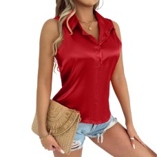 Collar sleeveless top Collar sleeveless top