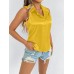 Collar sleeveless top Collar sleeveless top