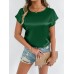 Short sleeved round neck top