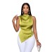 Asymmetric sleeveless top