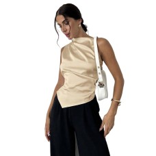 Sleeveless slim fit top