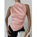 Sleeveless slim fit top