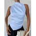 Sleeveless slim fit top