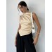 Sleeveless slim fit top