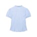 Casual bow decoration poplin top