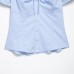 Casual bow decoration poplin top
