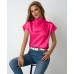 Round neck short sleeved top