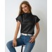Round neck short sleeved top