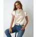 Round neck short sleeved top