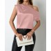 Irregular slanted shoulder one neck top