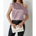 Irregular slanted shoulder one neck top