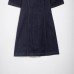 Bubble sleeve mini denim dress