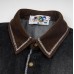 Cat Embroidered Cowboy Short Sleeve