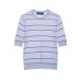 Wool striped ultra-fine top