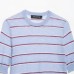 Wool striped ultra-fine top