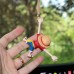 Pirate King Car Hanging Ornament for Rearview Mirror, Luffy Straw Hat Decor, One Piece Vehicle Decoration Figurine Gift