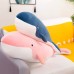 Cute Whale Plush Pillow Ocean Series Long Barrel Whale Soft Toy Gift