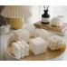 Geometric Soy Wax Candle White Cube Scented Candle