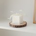 Geometric Soy Wax Candle White Cube Scented Candle