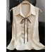Sleeveless lapel tie top Sleeveless lapel tie top