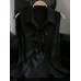 Sleeveless lapel tie top Sleeveless lapel tie top