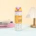 Double-layer vacuum insulated cup, portable, stainless steel, large capacity, straw cup