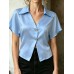 V-neck short sleeved top