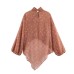 Bow print top for women's clothing