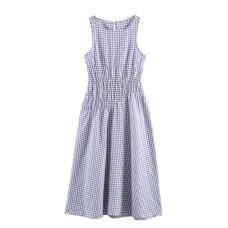 Small plaid MIDI dress