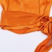 Silk texture bow decoration top