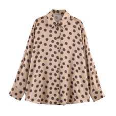 Silk textured polka dot shirt Silk textured polka dot shirt