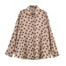 Silk textured polka dot shirt