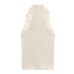 Versatile lace ribbed T-shirt