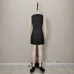 Solid color sleeveless short dress