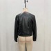 Round neck long sleeved jacket